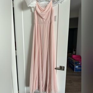 Pink, long dress
